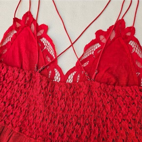 Free People Adella Cami Red Top - Picture 10 of 11